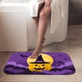 thumbnail image 5 of 1pc Halloween Pumpkin with Witchs Absorbent Non-Slip Bathroom Thickened Flannel Rug Decor,Soft,Quick Drying,Suitable For Indoor/outdoor Use,Bathrooms,Bedrooms,Kitchens,Terrace,Laundry Rooms,16"x24", 5 of 9