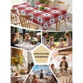 thumbnail image 5 of 4th of July Table Cloth, Independence Day Red White Plaid Blue Star Waterproof Tablecloth for Rectangle Tables, Reusable Washable Fabric Table Cover for Restaurant Kitchen Dining Tables 54"x108", 5 of 6