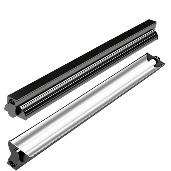T5 UVB Reptile Light Fixture Combo Kit, 24W UVA UVB Fluorescent Tube, 10.0 UVB for Bearded Dragons, Tortoises, and Desert Reptiles, 22-inch Hood