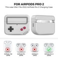 thumbnail image 2 of Silicone Airpods Pro 2 Case,Protective Covers Skin Game-Machine Design for Airpods Pro 1/2[Support Wireless Charging] (Gray), 2 of 6