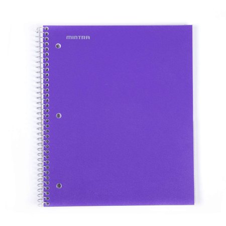 6-Pack Small Spiral Notebooks - 5.5x4 Inch College Ruled With Plastic Covers, 200 Sheets Each