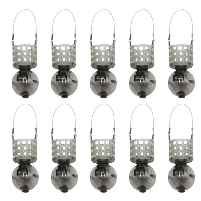 10 Piece Carp Feeder Set with Floating Design for Various Fishing Conditions