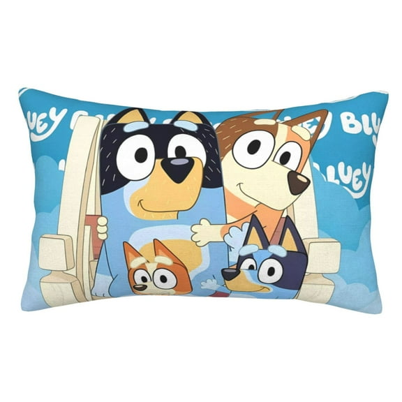 Saiise Bluey Printed Pillowcases with Envelope Closure, Gift for Women Men-14"x20" (Pillow not included)