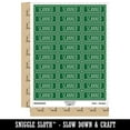 thumbnail image 2 of Scanned Double Line Border Document Sticker Set - Dark Green - Gloss Finish - 1.75" Medium, 2 of 7