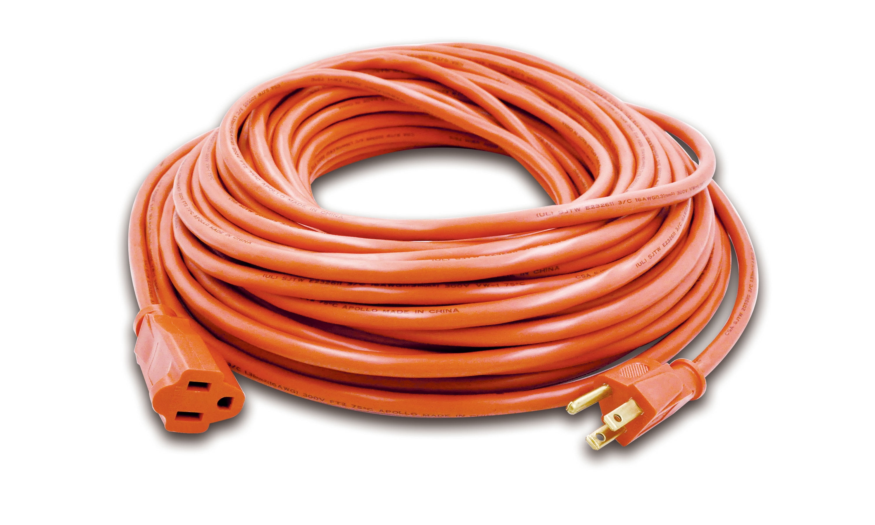 Hyper Tough 100ft 16x3c Orange Extension Cord by Dongguan Apollo Electrical Technology Co,.Ltd.