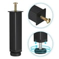 thumbnail image 3 of Uxcell 1 Paquete Piernas de Soporte para Marco de Cama Ajustables en Altura (150mm-185mm/5.9"-7.3"), Negro, 3 of 5