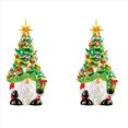 thumbnail image 1 of 2X Decoraciones NavideñAs: ÁRbol de Navidad de Gnomos Iluminados de 6,2 Pulgadas con Luces Multicolores, PequeñA Mini DecoracióN NavideñA, 1 of 1