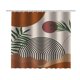thumbnail image 2 of Cortinas de Baño Impermeables con Ganchos Antioxidantes Patrón Hoja, 2 of 10
