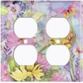 thumbnail image 3 of Metal Light Switch Plate Cover Classy Spring Floral Fields Sky Art FLW112, 3 of 13
