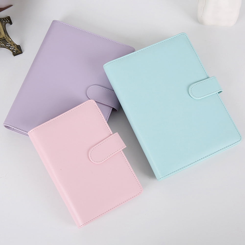 Opolski Button Snap On Notebook Journal Agenda Planner Book Diary Faux Leather Cover