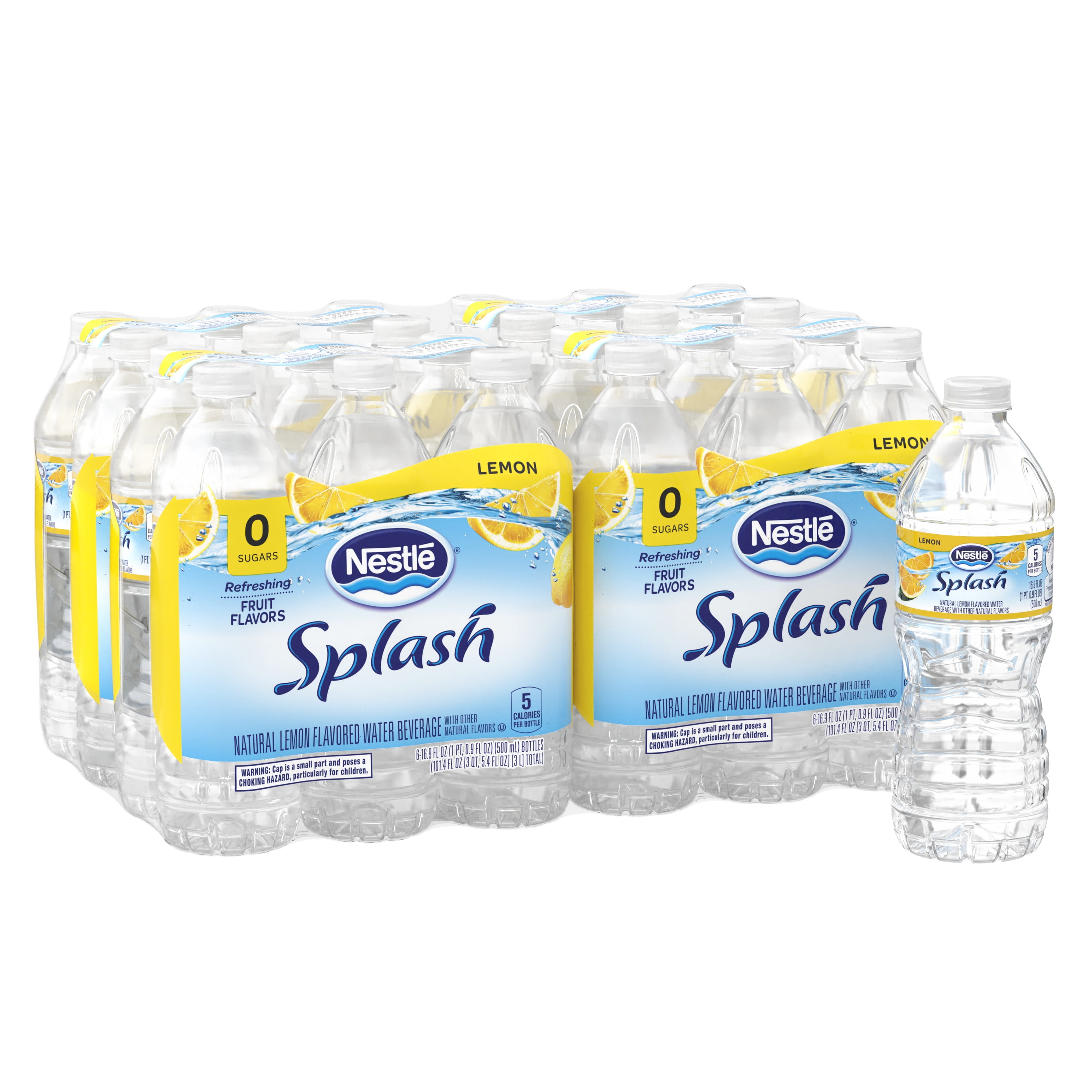NESTLE SPLASH Water Beverage with Natural Fruit Flavor, Lemon Flavor