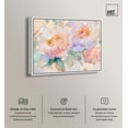 thumbnail image 3 of Art Remedy Bright Floral Abstract Canvas, 36" x 30", White Frame, Peach Blossom Dusk, 3 of 7