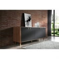 thumbnail image 3 of 78" X 20" X 31" Dark Gray Metal Buffet, 3 of 3