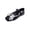 Black, variant on Mary Jane Flats For Women Glossy Patent Faux Leather Lace Ruffle Trim Heart Rhinestone Buckle Square Toe Slip On Flat Mary Jane Shoe Footwear