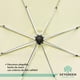 thumbnail image 5 of Sombrilla Para Exterior Jardin Playa 3 Mts Acero Reforzada beige Sky Green HJSB30140001, 5 of 8