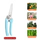 thumbnail image 5 of Tijeras de podar azules para jardín | Cuchillas de acero inoxidable | Mangos ergonómicos antideslizantes | Tijeras de podar de 18 a 19 cm para flores, hierbas y plantas | Tijeras de jardinería, 5 of 7