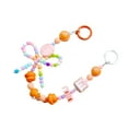 thumbnail image 3 of Llavero con cuentas para colgar, ideal para bodas, compromisos y fiestas. Naranja, 3 of 9