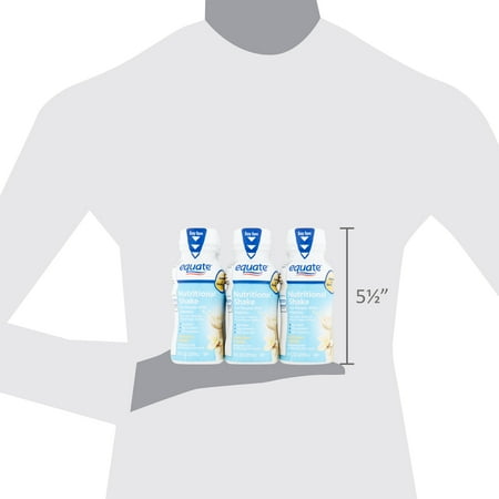 Equate Vanilla Nutrition Shake for People with Diabetes, 6 count