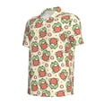 thumbnail image 4 of Wukai Frog Hold Strawberry Men’s Polo Shirts,Quick-Dry Athletic Shirt,Classic Fit Shirts-4X-Large, 4 of 8