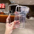 thumbnail image 5 of CYH Transparent Card Slot Bag Holder Case For iPhone 14 13 11 12 15 Pro Max Mini X XR XS 7 8 Plus Clear Shockproof Soft Wallet Cover Gift, 5 of 7