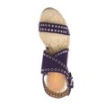 thumbnail image 3 of XYD Women Summer Open Toe Ankle Strap Eyelets Espadrilles Sandals Crossover Straps Wedge Heel Casual Dress Shoes Size 7.5 Purple, 3 of 4