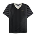 thumbnail image 1 of Mitchell & Ness Mens Pinstripe Jersey, mnnblck, XL, 1 of 2