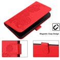 thumbnail image 6 of Allytech Slim Wallet Case for Samsung Galaxy S24 Plus, [Embossed Pattern PU Leather] [ Card Slots & Cash Pocket & Magnetic Clasp], Kickstand Shockproof Anti-Scratch Protective Fashion Case, Red, 6 of 7