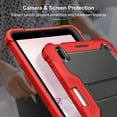 thumbnail image 5 of Dteck Case for iPad 10th Generaiton 10.9 inch 2022 Release,Heavy Duty Shockproof Rubber Rugged 3-Layer Protective Case Kicsktand Cover,Red, 5 of 8