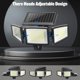 thumbnail image 4 of Lámpara solar de exterior con sensor de movimiento - Aplique de pared con sensor - Alimentación solar - 210 LED - IP65 - 2 unidades - Negro, 4 of 6