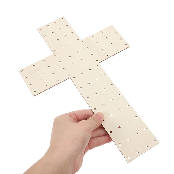 Dayesque 2 Pcs Wood Wreath Boards Crucifix Wreath Form Flower Wreath Frames With Holes For Diy Craft Decorating Wedding Easter Christmas Decor