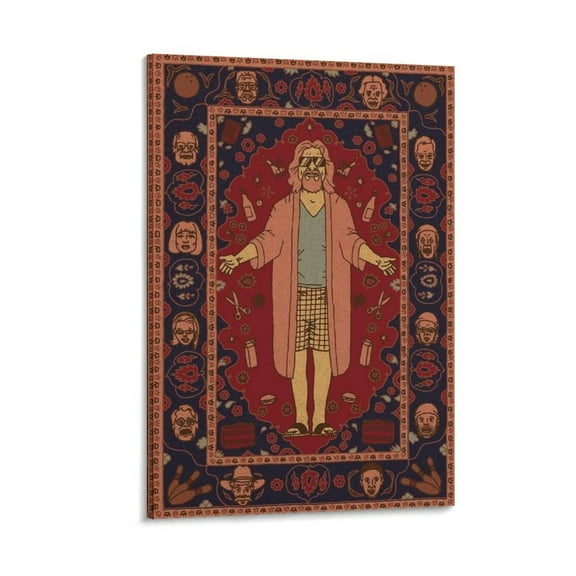 The Big Lebowski Movie Poster (48) Poster Cool Artworks Painting Wall Art Canvas Prints Hanging Picture Home Decor Posters Gift 12x18inch(30x45cm)