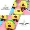 thumbnail image 4 of 4 Uds. Monedero de felpa de aguacate, monedero con cremallera de fruta de dibujos animados, monederos novedosos, monedero con llavero TUNC Sencillez, 4 of 5