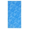 thumbnail image 4 of Mainstays 2pk Cotton Beach Towel, 58 x 28 in, Blue Shells & Stripes, 4 of 7