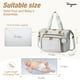 thumbnail image 2 of Bolso Pañalera Tonyeee Grande Impermeable Gris para Viaje, 2 of 7