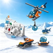 482PCS Arctic Icebreaker Ship Building Blocks Set with Helicopter, Boat & Polar Bear, Ocean Adventure STEM Construction Toy for Kids Boys Ages 6-12