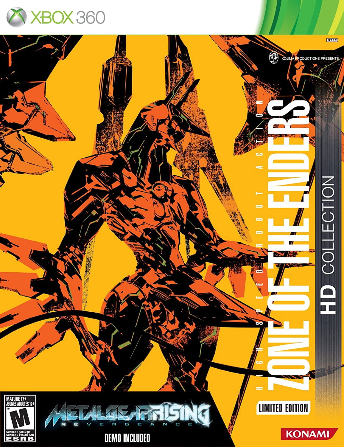 Zone Of The Enders Hd Collection Limited Edition Xbox 360 High Speed Robot Action Experience Thrilling High Flying Robot Combat Unlike Anything You Ve By Visit The Konami Store Walmart Com