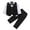 Black, variant on Fancifize Boys Suit Dress Clothes Toddler Boy Cotton Long Sleeve Shirt Vest and Pants 2 Piece Set for Kids Wedding Tuxedo Suits,6M-10Y