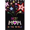 thumbnail image 4 of Coolnut Best Mom in The World Thermal Insulated Blackout Grommet Printed Window Curtain - 84x55 in - 100% Polyester 2 Panels, 4 of 6