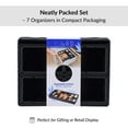 thumbnail image 2 of 7-Piece Braided Polyester Drawer Divider Set - Black, 2 of 7
