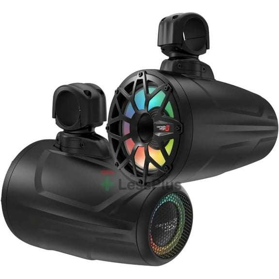 RPM Stroker 2-Way 8" Long Pod Speaker System (Pair) - Black - SL8F4B