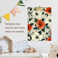 thumbnail image 4 of FORMRS Acrylic Clipboard with Low Profile Clip Standard A4 Letter Size, 12.5" x 9", Large Red Floral Pattern, 4 of 8