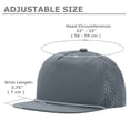 thumbnail image 4 of TOPTIE 5 Panel Trucker Cap Flat Bill Structured Baseball Cap Quick Dry Sun Hat-Black, 4 of 6