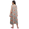 thumbnail image 3 of Moomaya Chemise de Nuit à Manches pour Femmes Imprimée en Coton, 3 of 5
