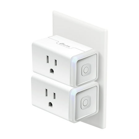 TP-Link - Kasa Smart Wi-Fi Plug Mini (2-Pack) - White