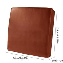 Single Sofa Set*1 Piece Hokway Pu Leather Couch Cushion Slipcover Stretch Couch Covers Slipcovers Sets Furniture Protector