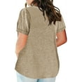 thumbnail image 2 of Eurivicy Women's Plus Size T Shirts Summer Short Sleeve Pullover Tunic Tops, 2 of 3