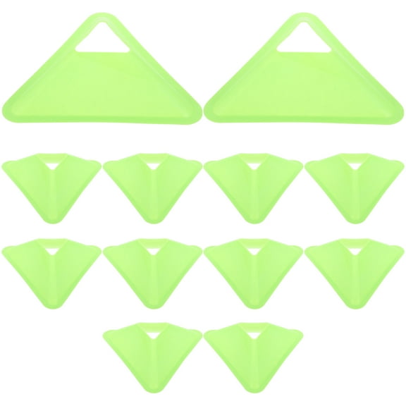 12 Pcs Exercise Cones Saftey Cones Skating Cones Soccer Sports Cone Cone Sign Training Triangle Portable Cell or Pe
