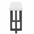thumbnail image 7 of Geometric Design Console Table with Solid Pine Legs, Suitable for Entryway, Hallway, Living Room, Bedroom (Gray,White), 7 of 7