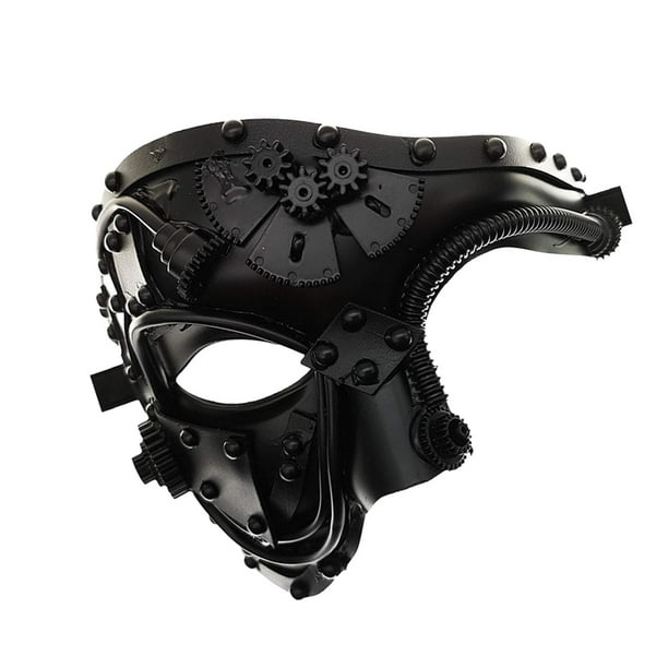 Cubierta Steampunk Hugo para disfraz de Halloween Negro