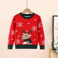 thumbnail image 5 of Uxgjfwu Christmas Sweaters for Big Boys and Girls Winter Warm Sweater Kids Chunky Round Neckline Pullover Tops Pattern Shirts, 5 of 8